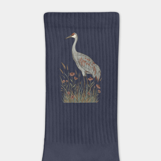 Vintage Sandhill Crane Nature Design by BirdsnStuff