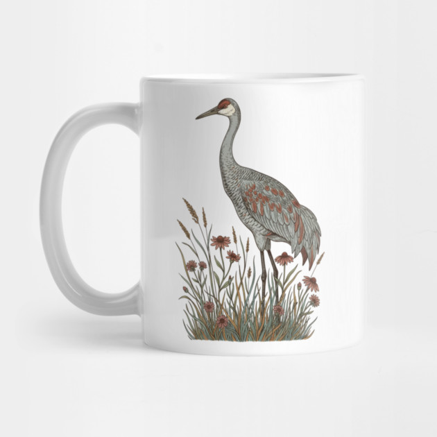 Vintage Sandhill Crane Nature Design by BirdsnStuff