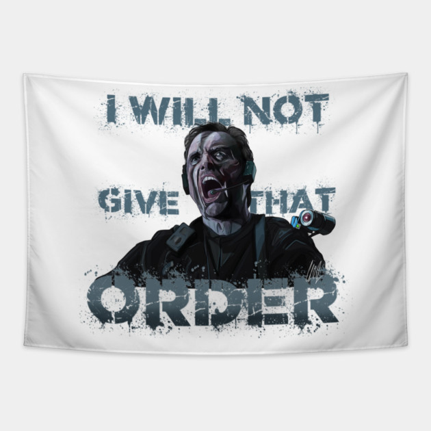 The Rock: I Will Not Give That Order Tapestry by 51Deesigns