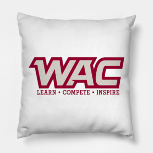 Western Athletic Conference Basketball Pillow