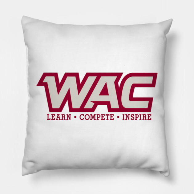 Western Athletic Conference Basketball Pillow by James Bates