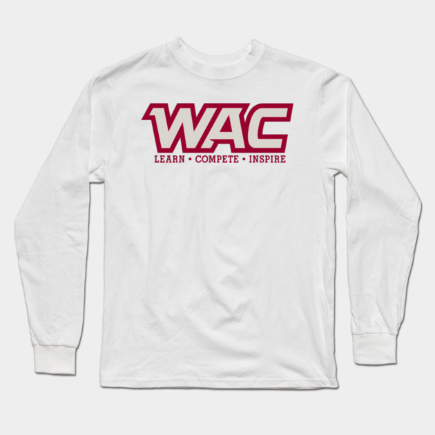 Western Athletic Conference Basketball Long Sleeve T-Shirt by James Bates