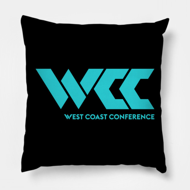 West Coast Conference Pillow by James Bates