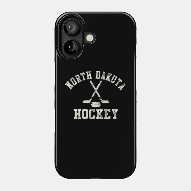 Vintage North Dakota Hockey Phone Case by James Bates