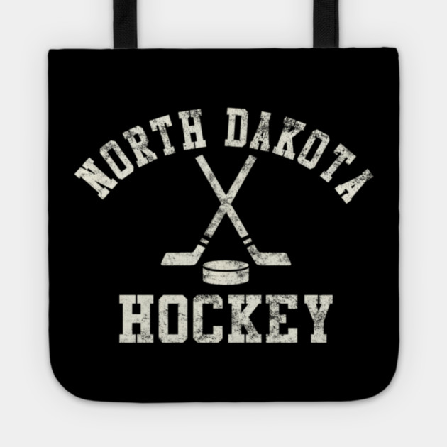 Vintage North Dakota Hockey Tote by James Bates