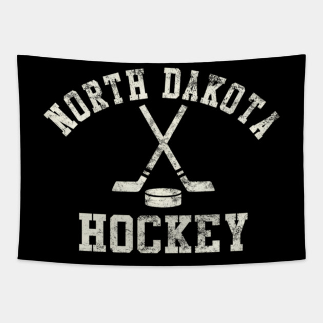 Vintage North Dakota Hockey Tapestry by James Bates