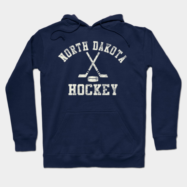 Vintage North Dakota Hockey Hoodie by James Bates