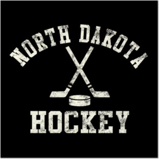 Vintage North Dakota Hockey Posters and Art