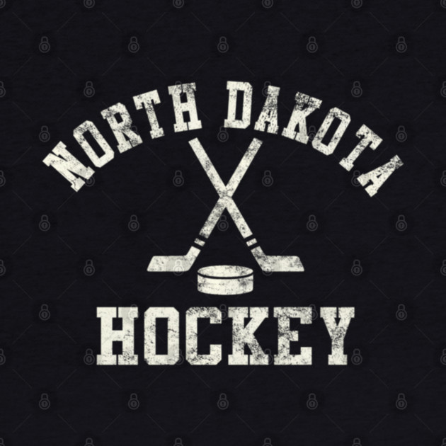 Vintage North Dakota Hockey by James Bates