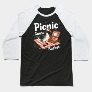 Picnic Goose Basket Summer Outdoors Baseball T-Shirt