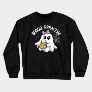 Booo-rrraaccha Ghost Beer Halloween Spooky Season Crewneck Sweatshirt