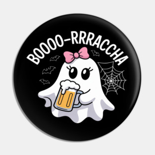 Booo-rrraaccha Ghost Beer Halloween Spooky Season Pin