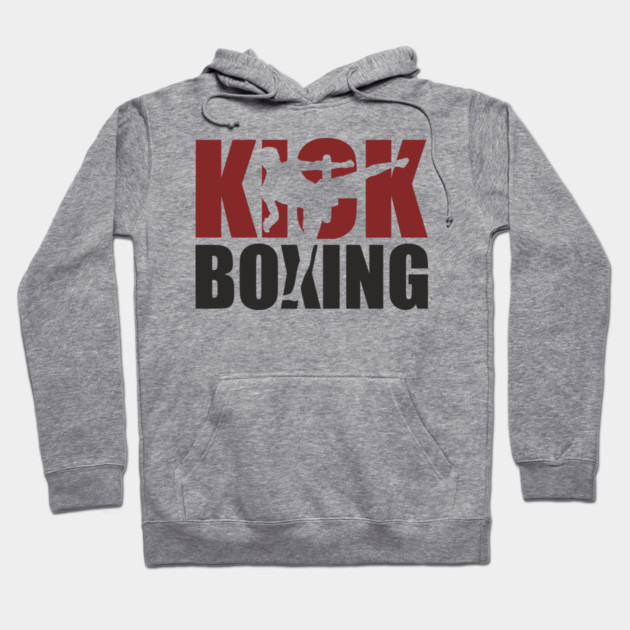Kickboxing Hit Hard Live Harder Fighter Life Hoodie by Anticorporati
