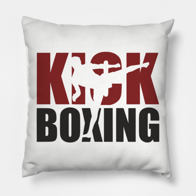 Kickboxing Hit Hard Live Harder Fighter Life Pillow by Anticorporati