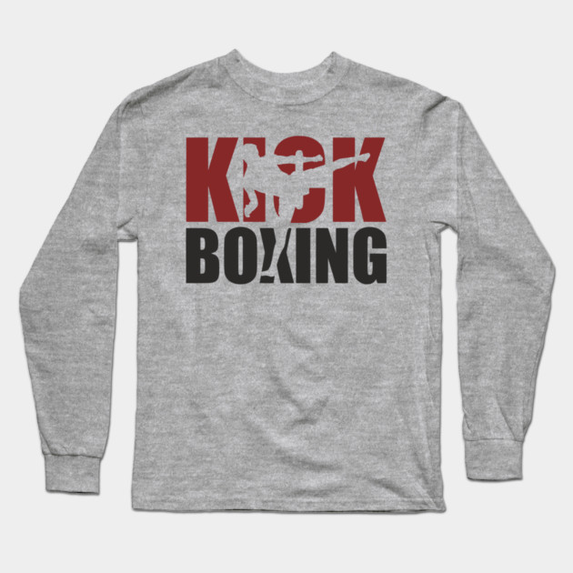 Kickboxing Hit Hard Live Harder Fighter Life Long Sleeve T-Shirt by Anticorporati