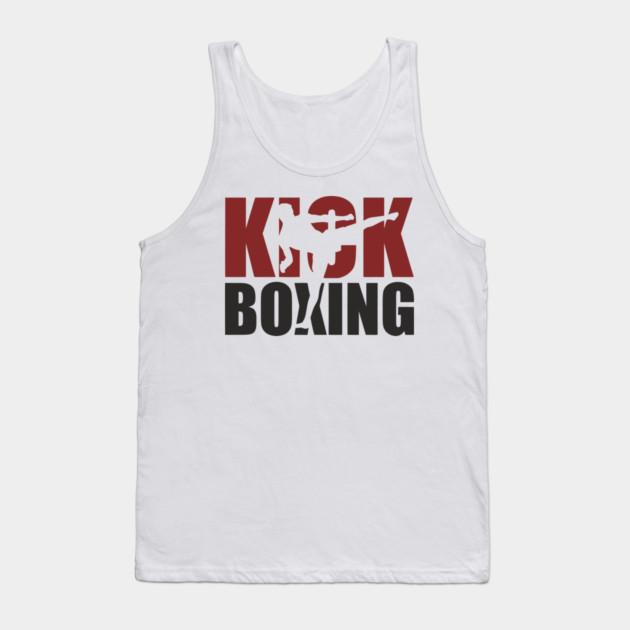 Kickboxing Hit Hard Live Harder Fighter Life Tank Top by Anticorporati