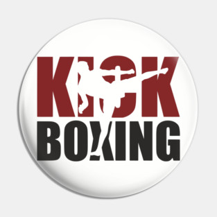 Kickboxing Hit Hard Live Harder Fighter Life Pin