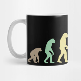 Retro Golf Evolution Golfers & Golf Players Mug