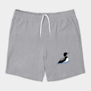 Common Loon on Water – Minimalist Wildlife Art Shorts