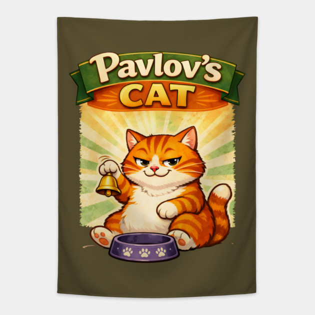 Pavlov’s Cat Tapestry by Champanie's Store