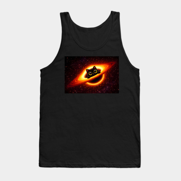 Event Horizon Kitty Tank Top by Champanie's Store