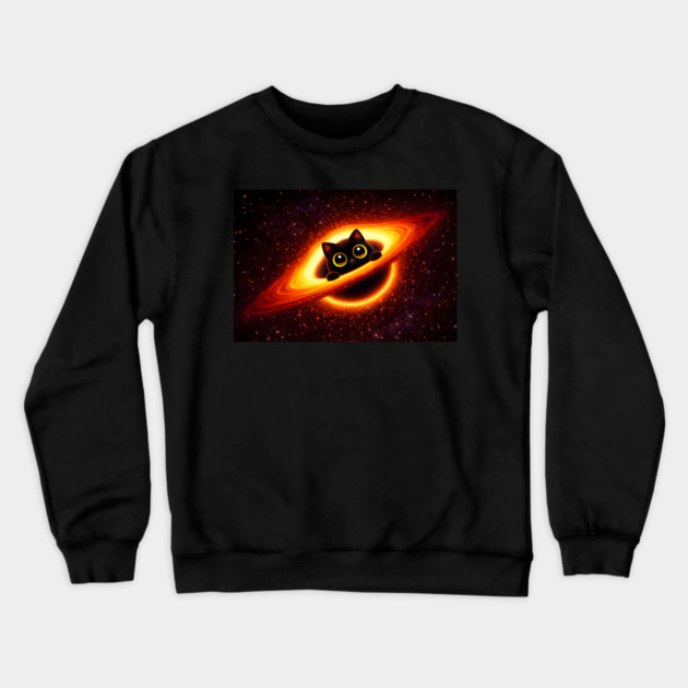 Event Horizon Kitty Crewneck Sweatshirt by Champanie's Store