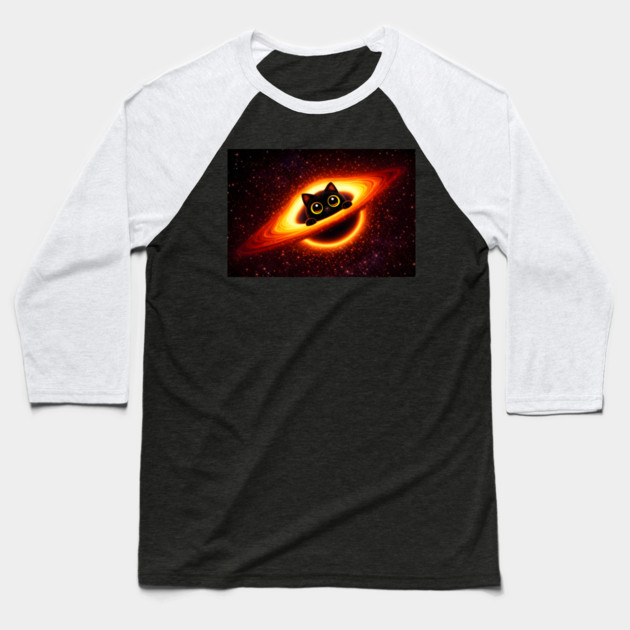 Event Horizon Kitty Baseball T-Shirt by Champanie's Store