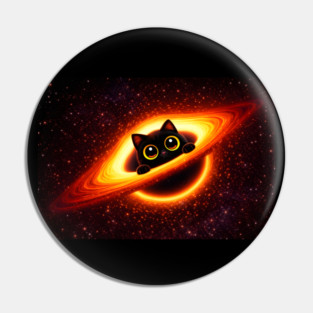 Event Horizon Kitty Pin