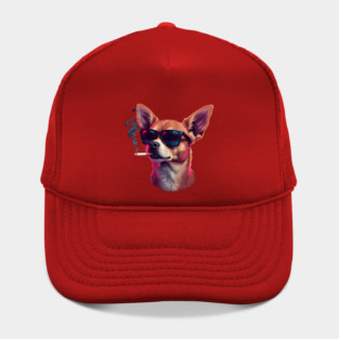 Chihuahua Dog Smoking Meme Hat
