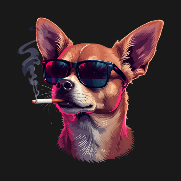 Chihuahua Dog Smoking Meme by The WYLD Tribe