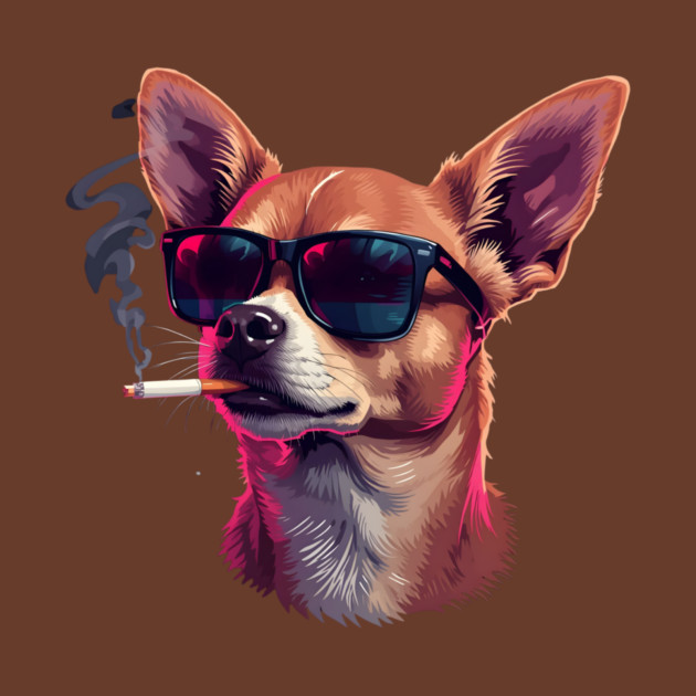 Chihuahua Dog Smoking Meme by The WYLD Tribe