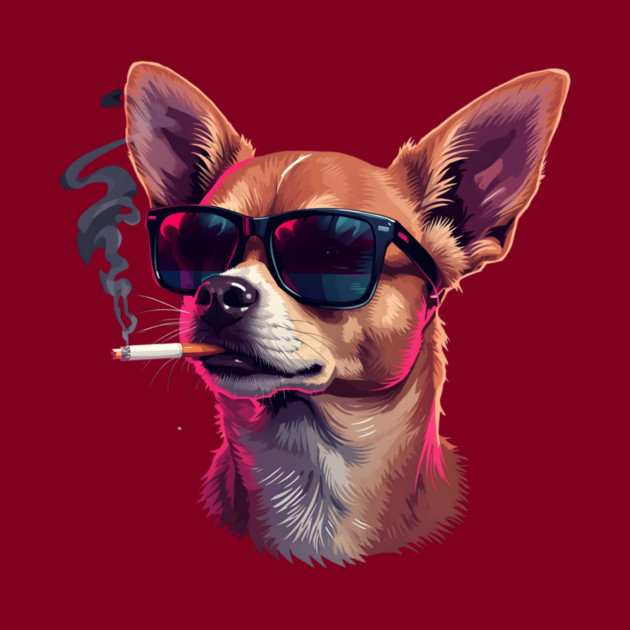 Chihuahua Dog Smoking Meme by The WYLD Tribe