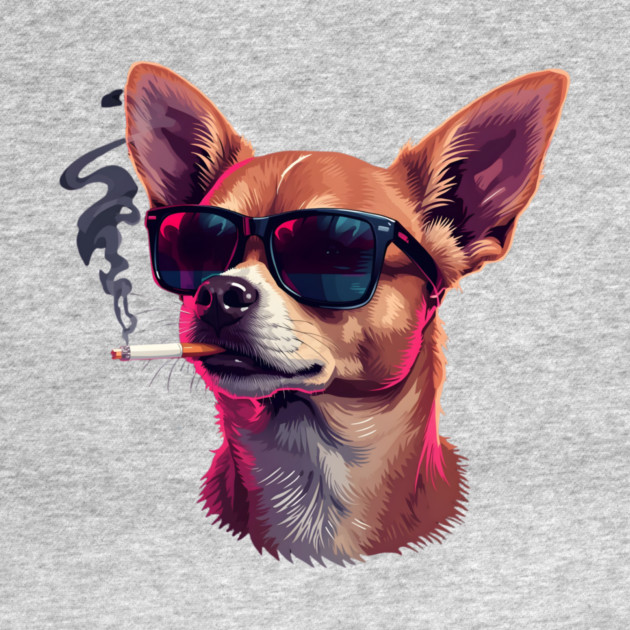 Chihuahua Dog Smoking Meme by The WYLD Tribe