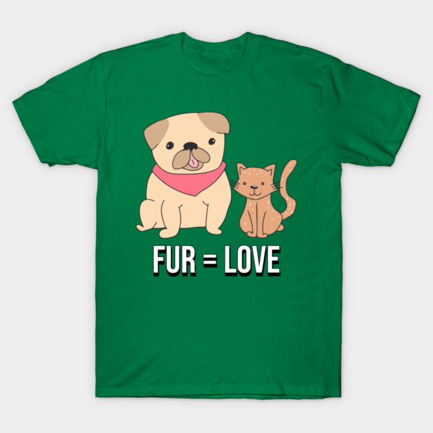 Fur = Love Fur Parents T-Shirt by Lamount Tees