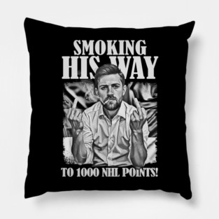 VINTAGE Leon Draisaitl Smoking His Way To 1000 Points 90S Pillow