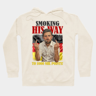 VINTAGE Leon Draisaitl Smoking His Way To 1000 Points WHTE Hoodie