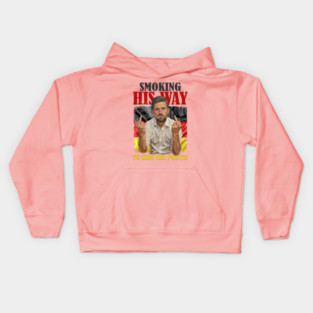 VINTAGE Leon Draisaitl Smoking His Way To 1000 Points WHTE Kids Hoodie