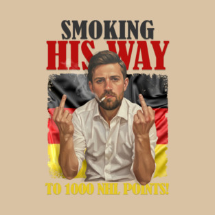 VINTAGE Leon Draisaitl Smoking His Way To 1000 Points WHTE T-Shirt