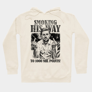 VINTAGE Leon Draisaitl Smoking His Way To 1000 Points 80S Hoodie