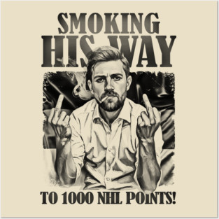 VINTAGE Leon Draisaitl Smoking His Way To 1000 Points 80S Posters and Art