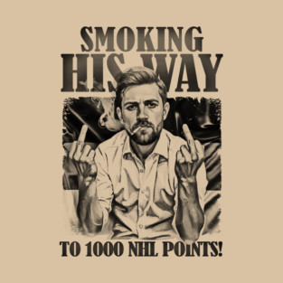 VINTAGE Leon Draisaitl Smoking His Way To 1000 Points 80S T-Shirt