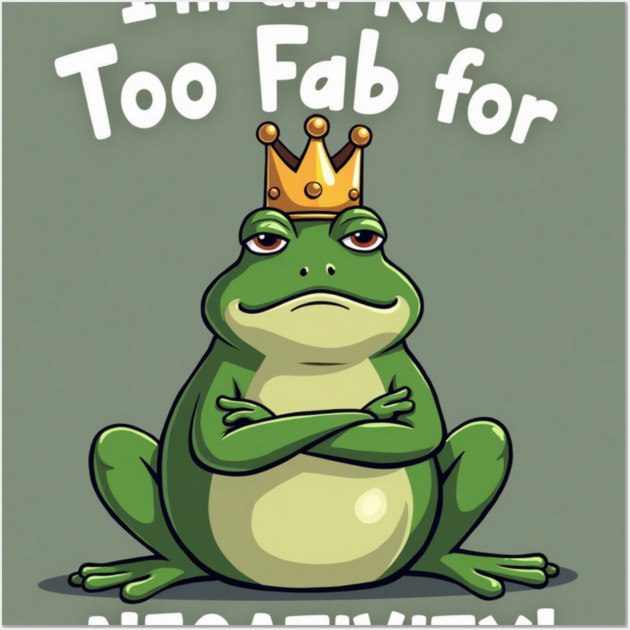 I'm an RN. Too Fab for Negativity! Wall Art by dr_creative_designs