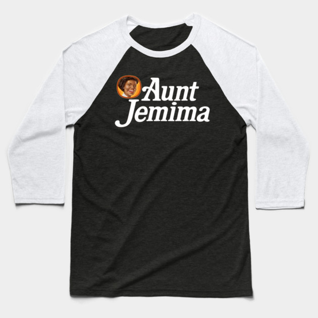 Aunt Jemima Syrup Baseball T-Shirt by James Bates