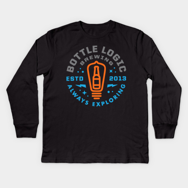 Bottle Logic Brewing Kids Long Sleeve T-Shirt by James Bates
