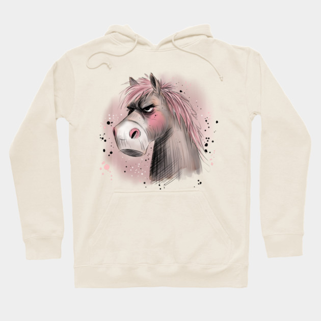 Grumpy Horse Hoodie by H. R. Sinclair