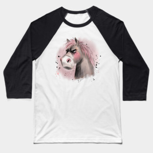 Grumpy Horse Baseball T-Shirt