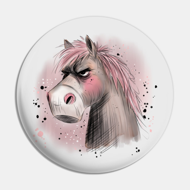 Grumpy Horse Pin by H. R. Sinclair