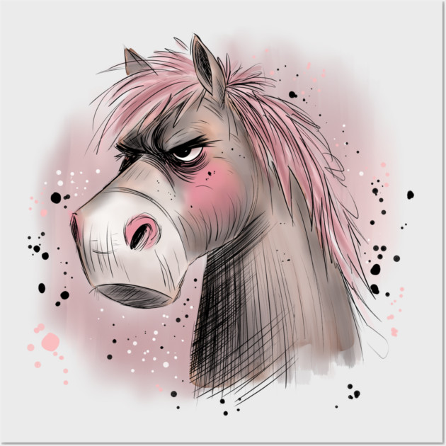 Grumpy Horse Wall Art by H. R. Sinclair