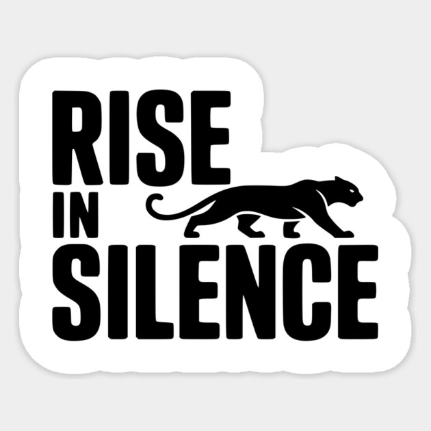 Rise in Silence Sticker by Frank Ring