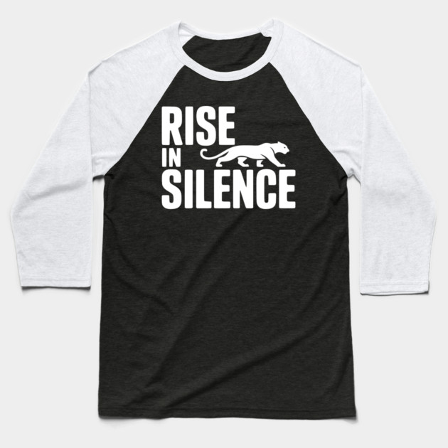 Rise in Silence Baseball T-Shirt by Frank Ring